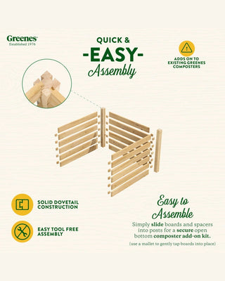 Cedar Wood Composter Add-On Kit