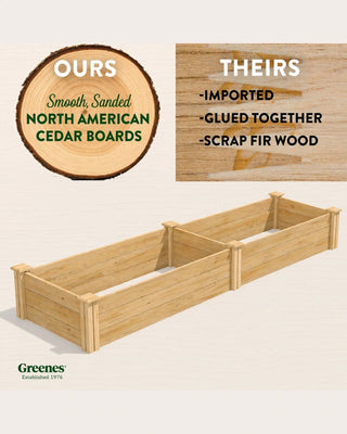 2' Cedar Raised Bed Garden Beds
