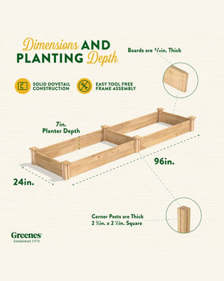 2' Cedar Raised Bed Garden Beds