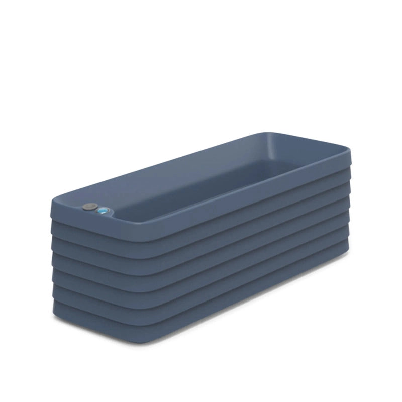 plastic rectangular planter box TruDrop Slat Window Box Planter