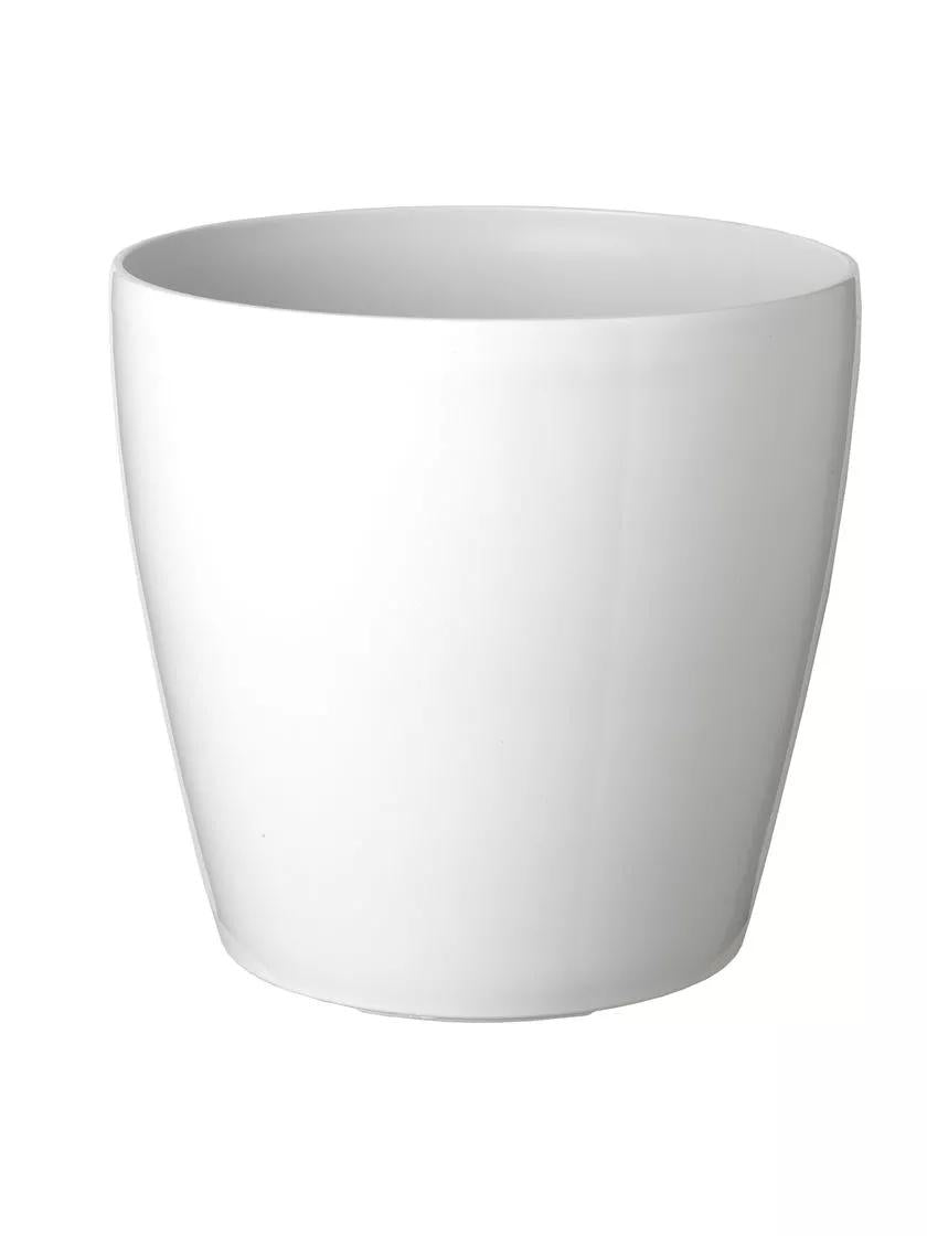 white ceramic flower pots Large Flower Pots - Viva Self-Watering Pots