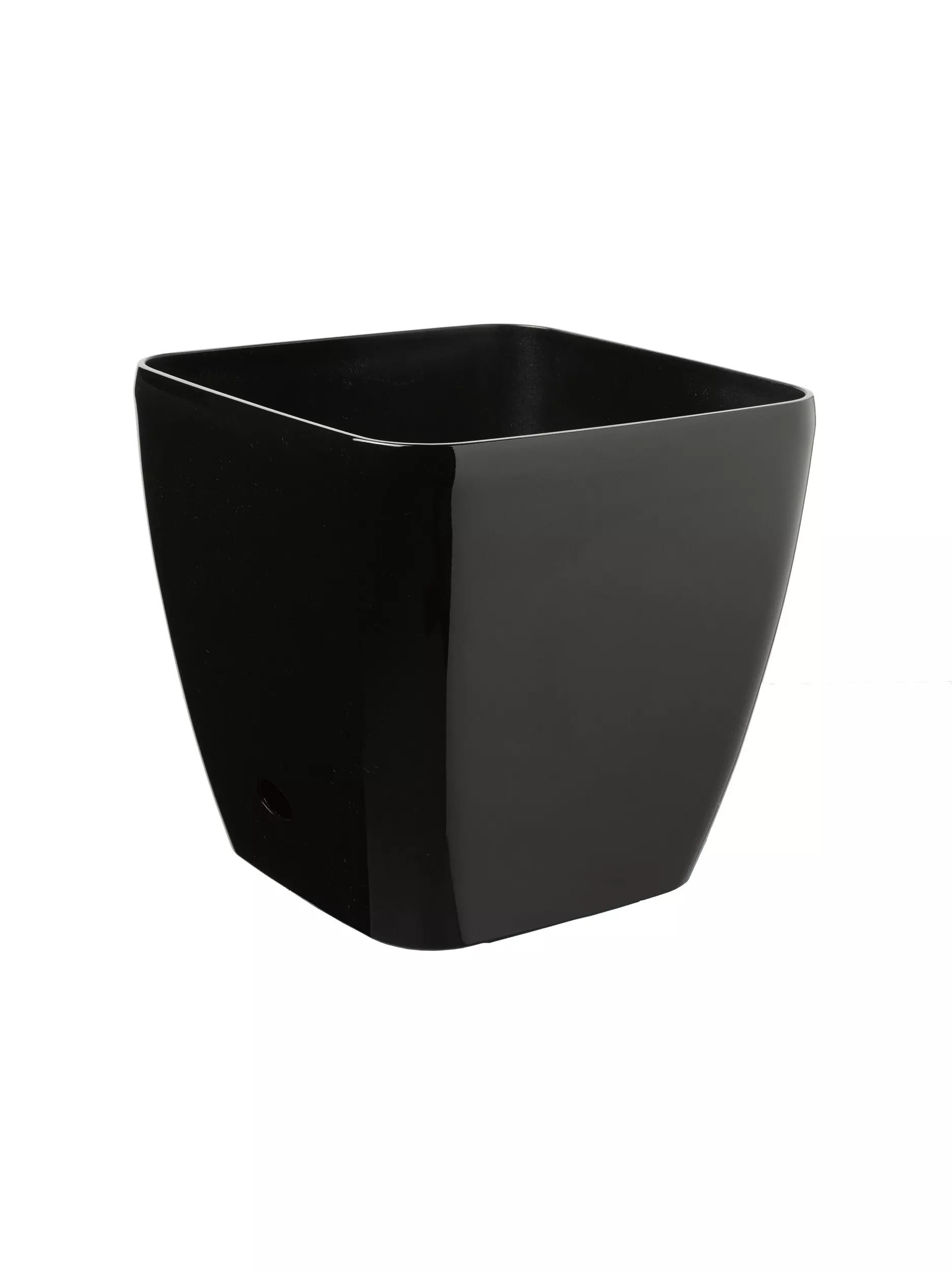 black square planter pots Small Square Planters: Viva Square Rolling Planters