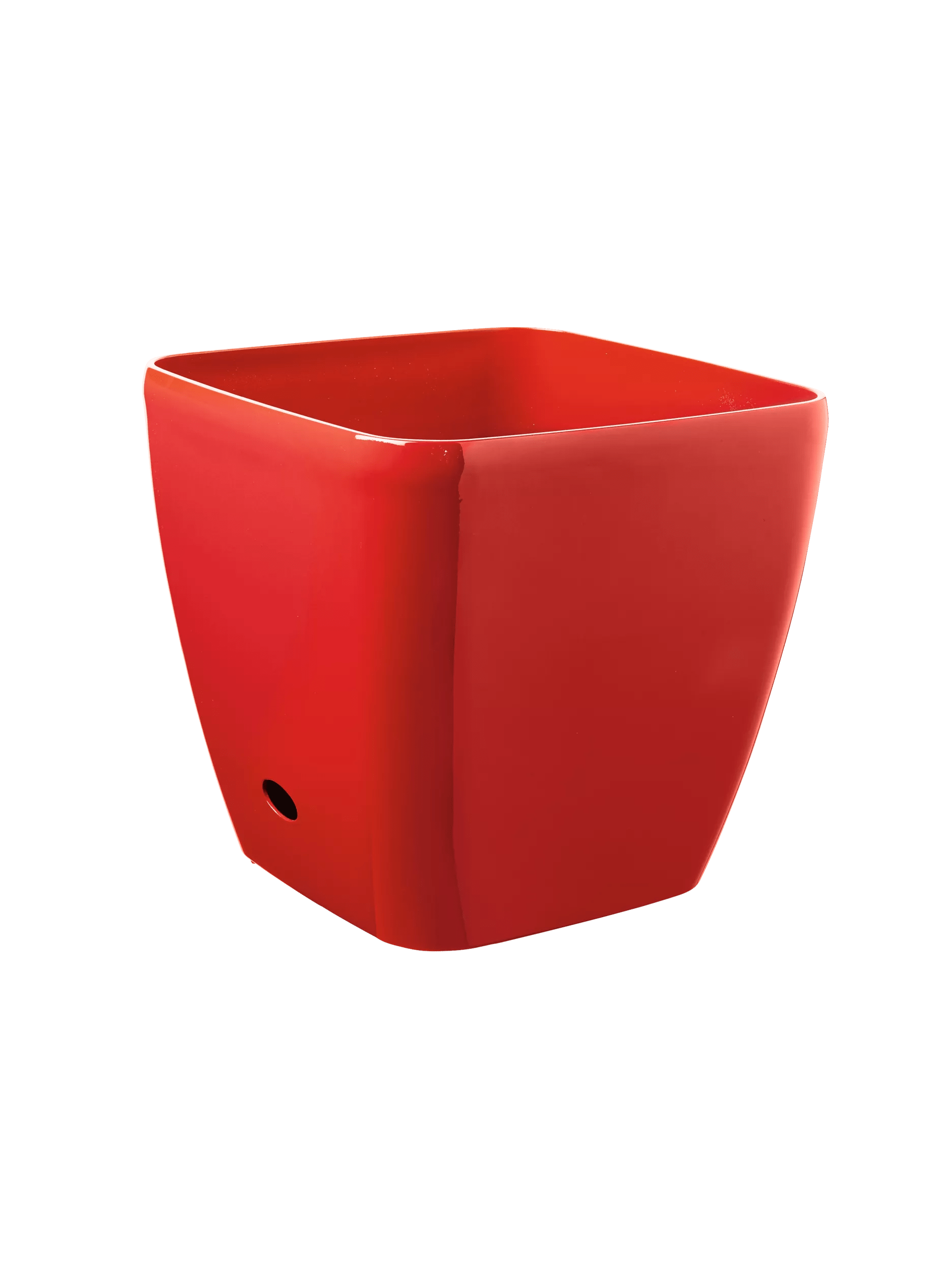 small plastic planter Small Square Planters: Viva Square Rolling Planters