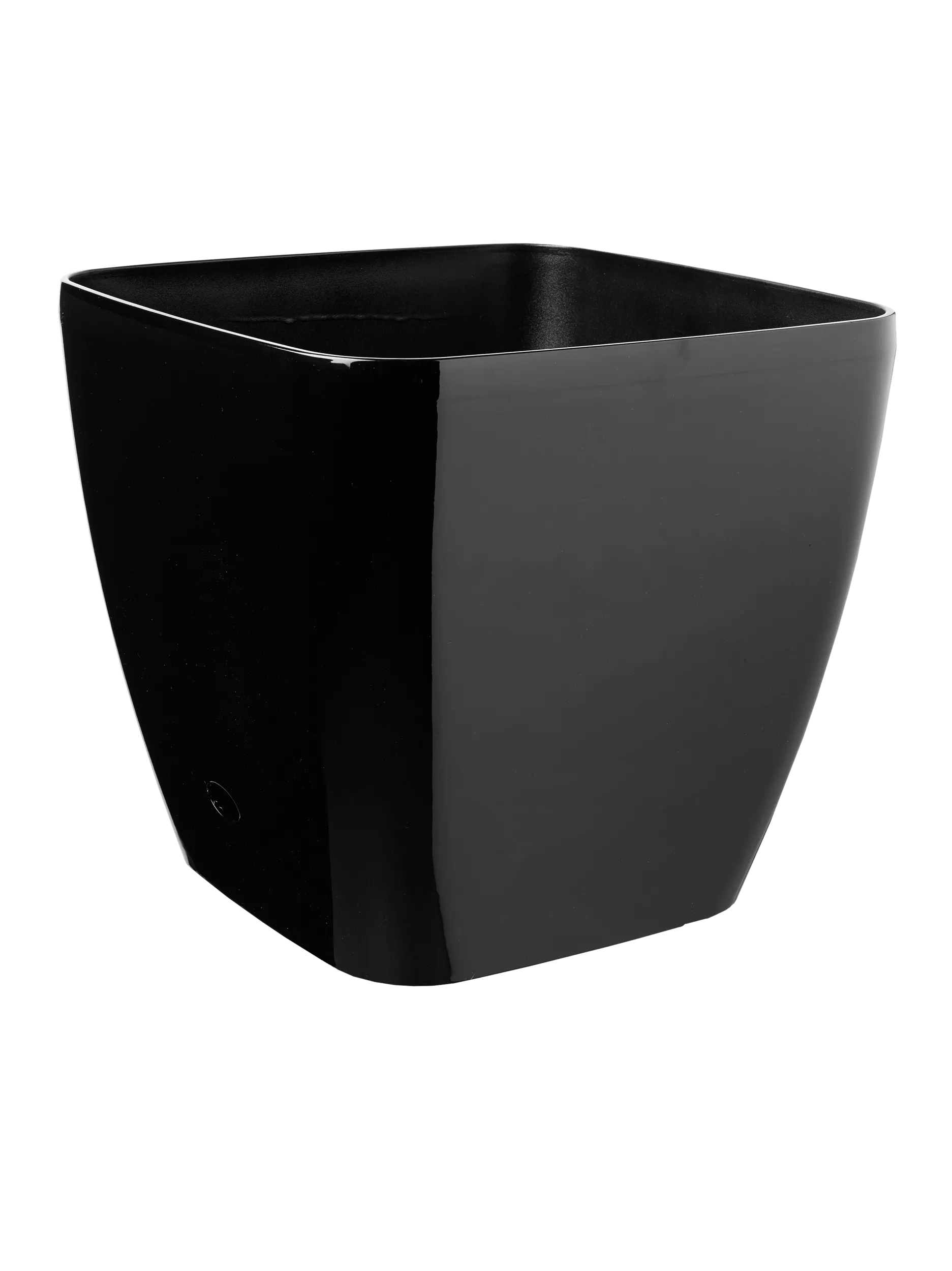 planter pot black Large Square Planters: Self-Watering Rolling Planter