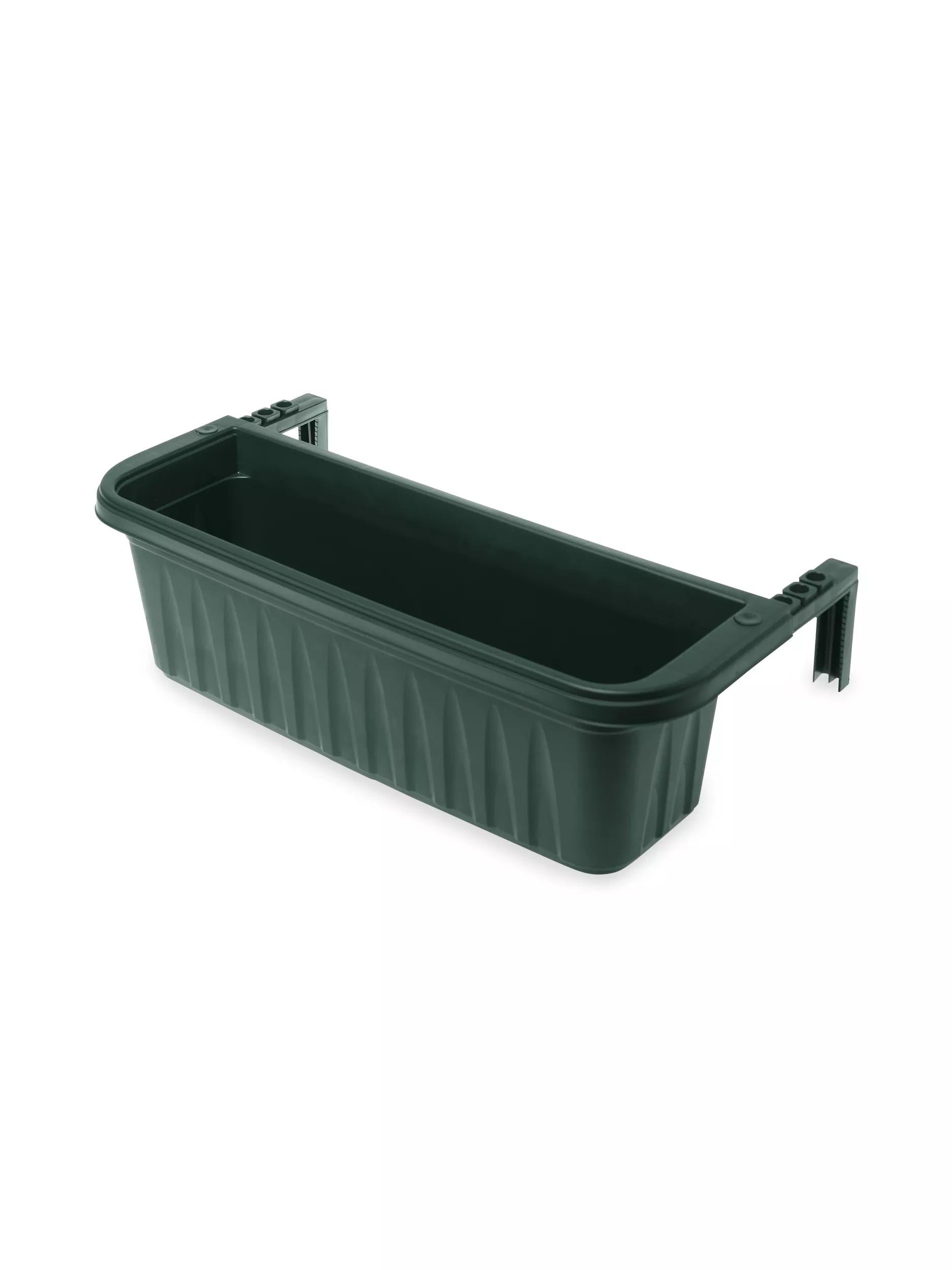 adjustable self watering railing planter 24 Adjustable Self-Watering Railing Planter, 24