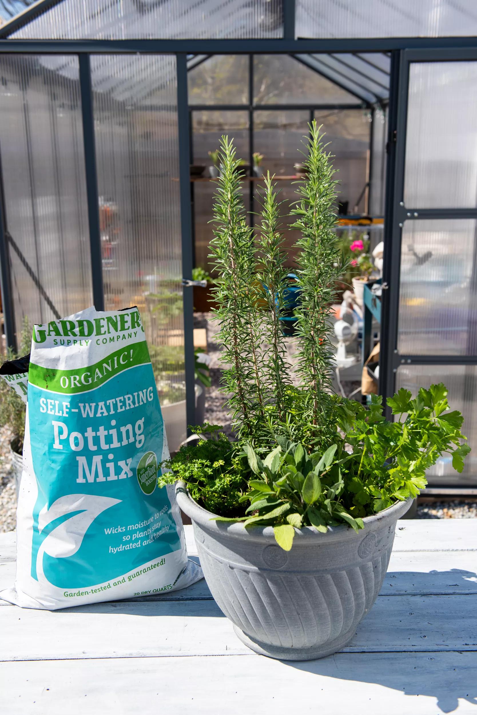 water plant potting mix Organic Self-Watering Potting Mix, 20 Qts