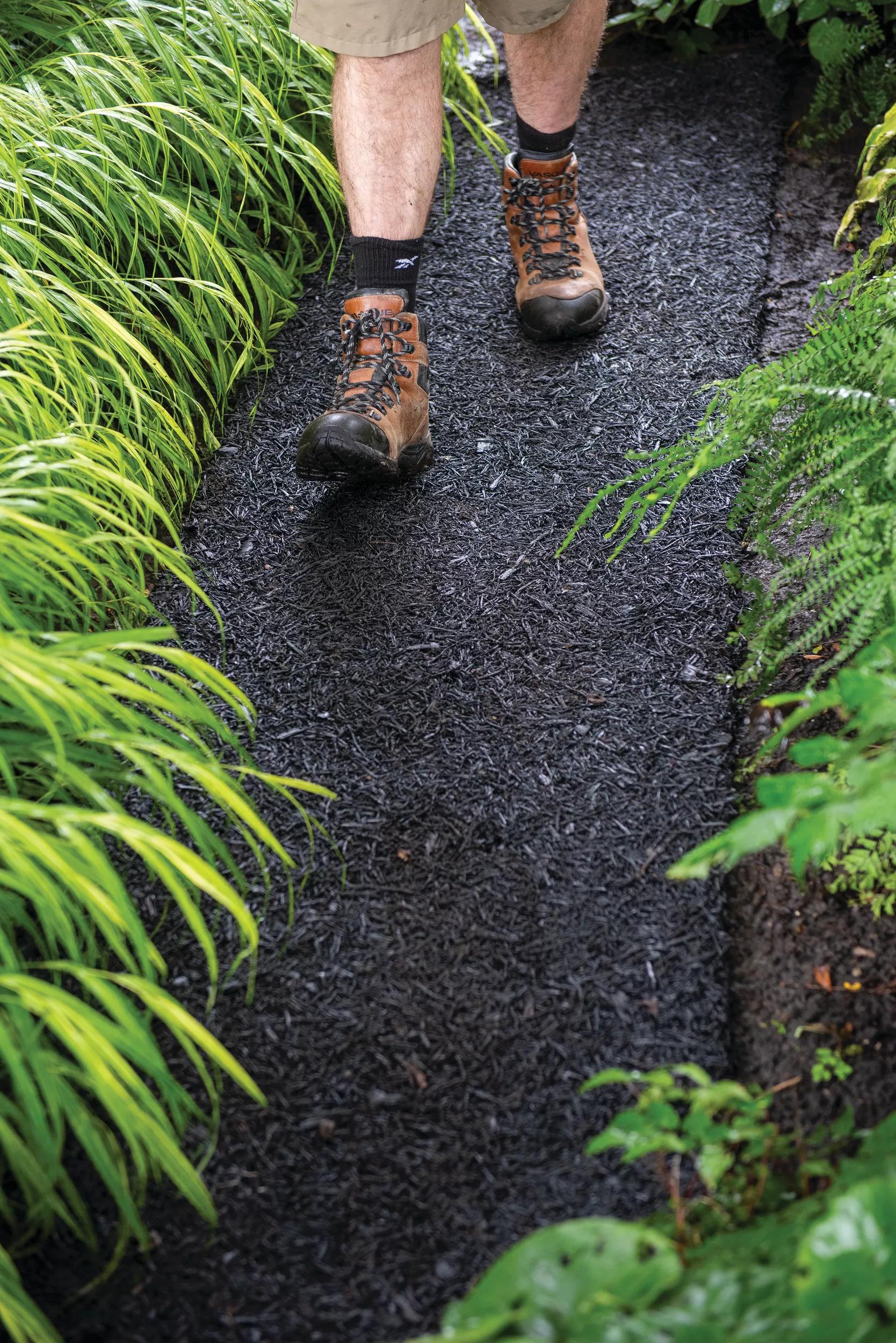 rubber mats around trees Recycled Rubber Walkway - Rubber Garden Mat