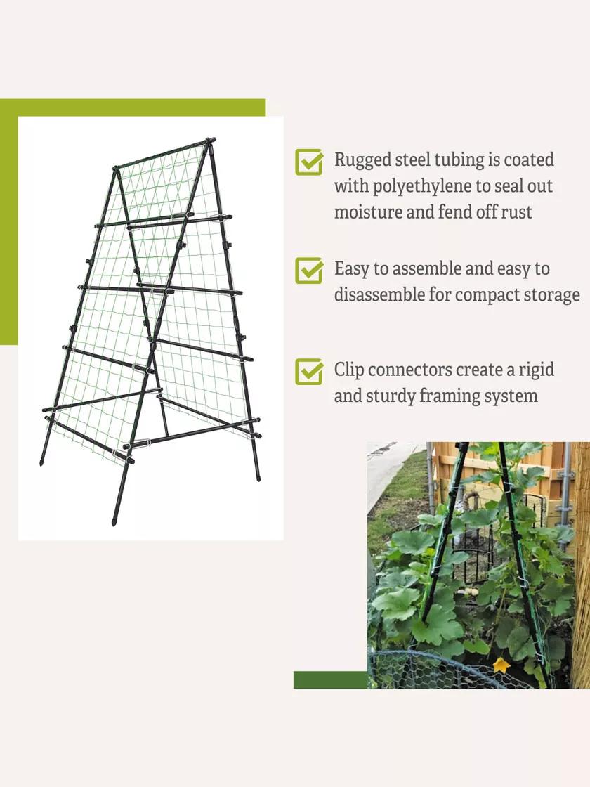 vertical a-frame plant support trellis Titan™ A-Frame Trellis