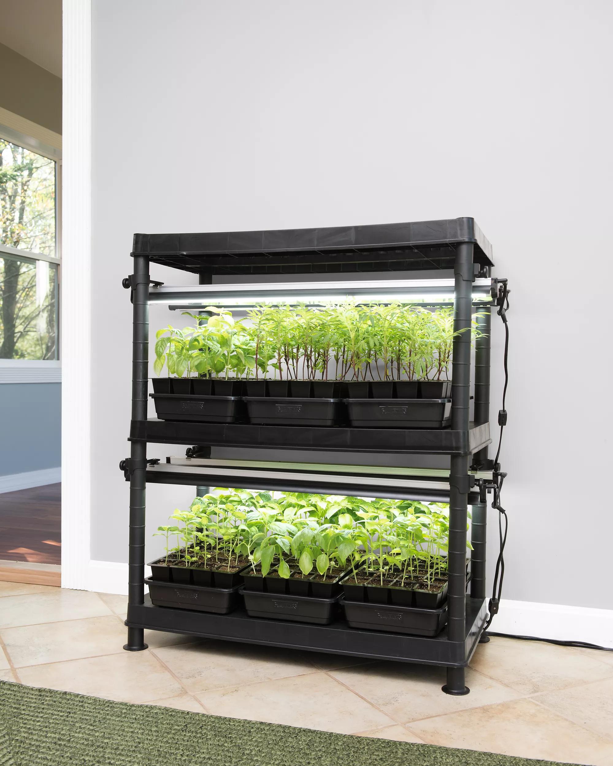 plant cart with grow lights LED Stack-n-Grow™ Lights