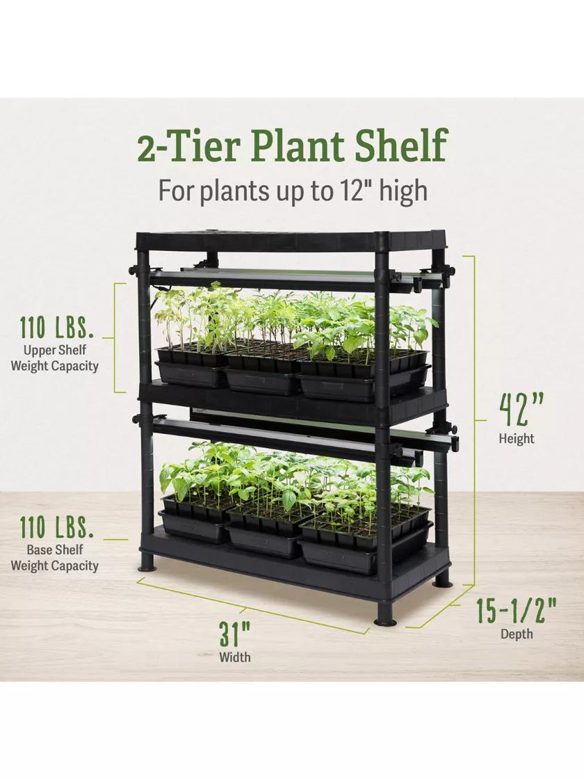 LED Stack-n-Grow Lights 2-Tier System | Gardeners.com