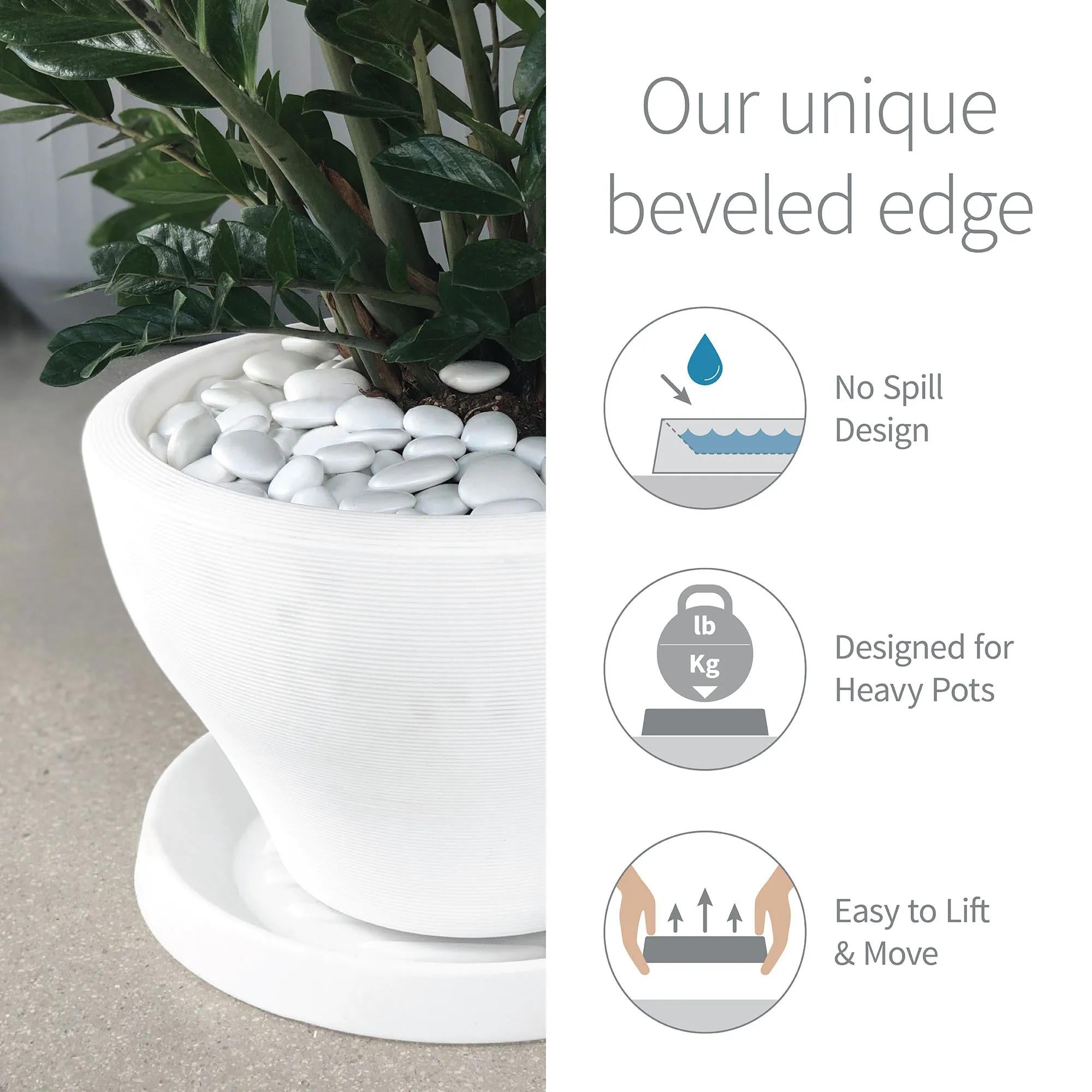 indoor planter saucer Universal Round Planter Saucers