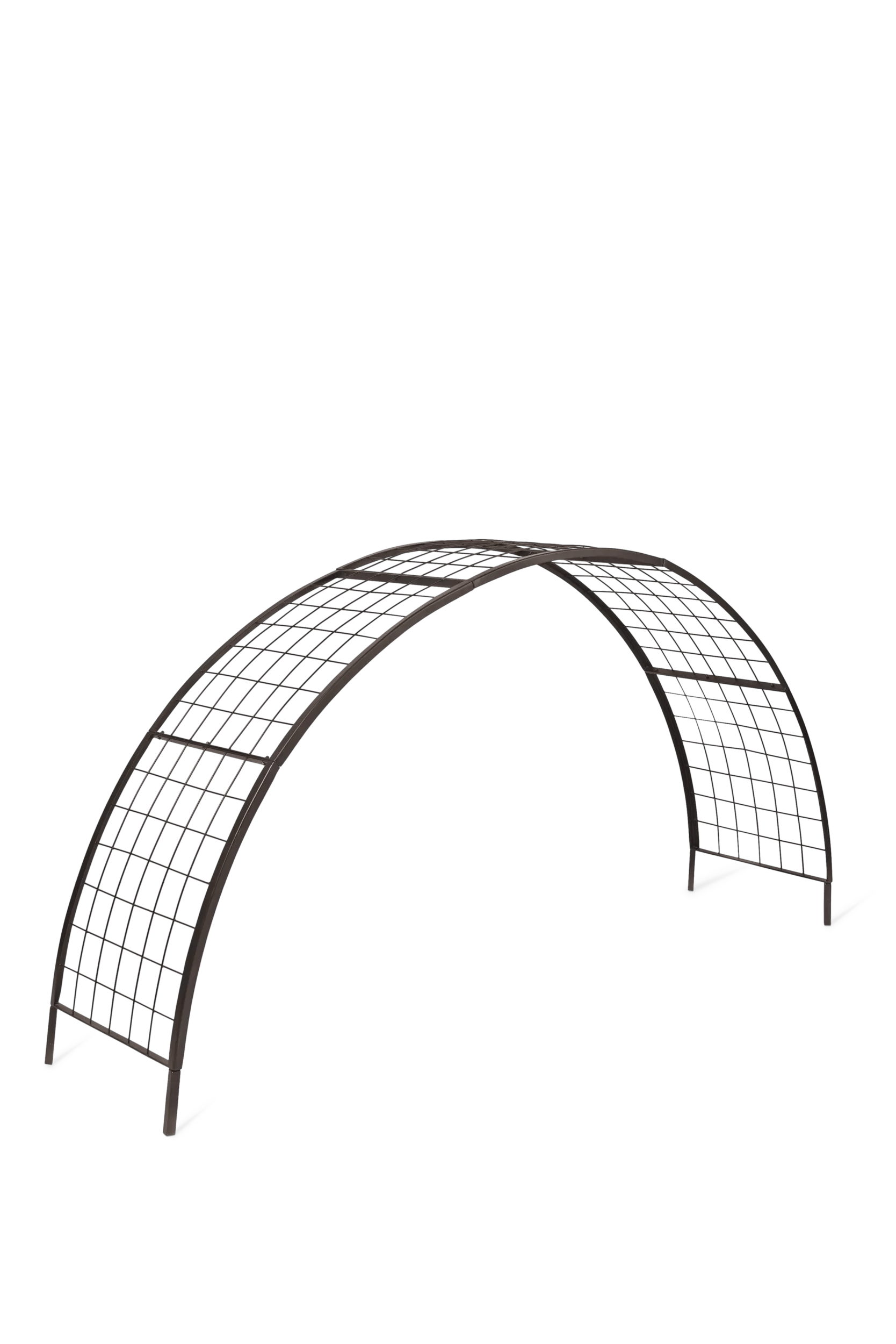 self-watering eco-stained elevated 2'x8' planter box with arch trellis Arch Trellis for 2' x 8' Elevated Planter Box