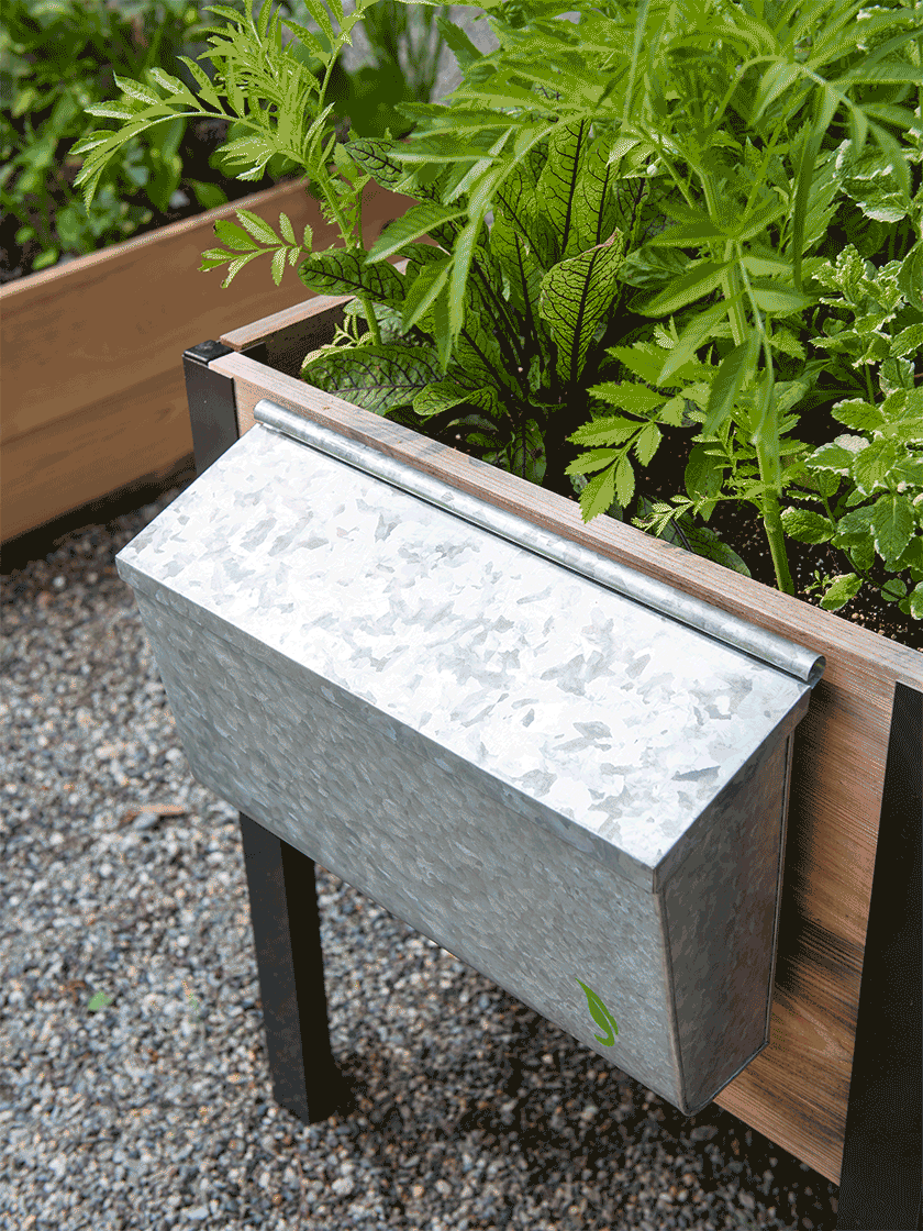 Galvanized Garden Tool Storage Box
