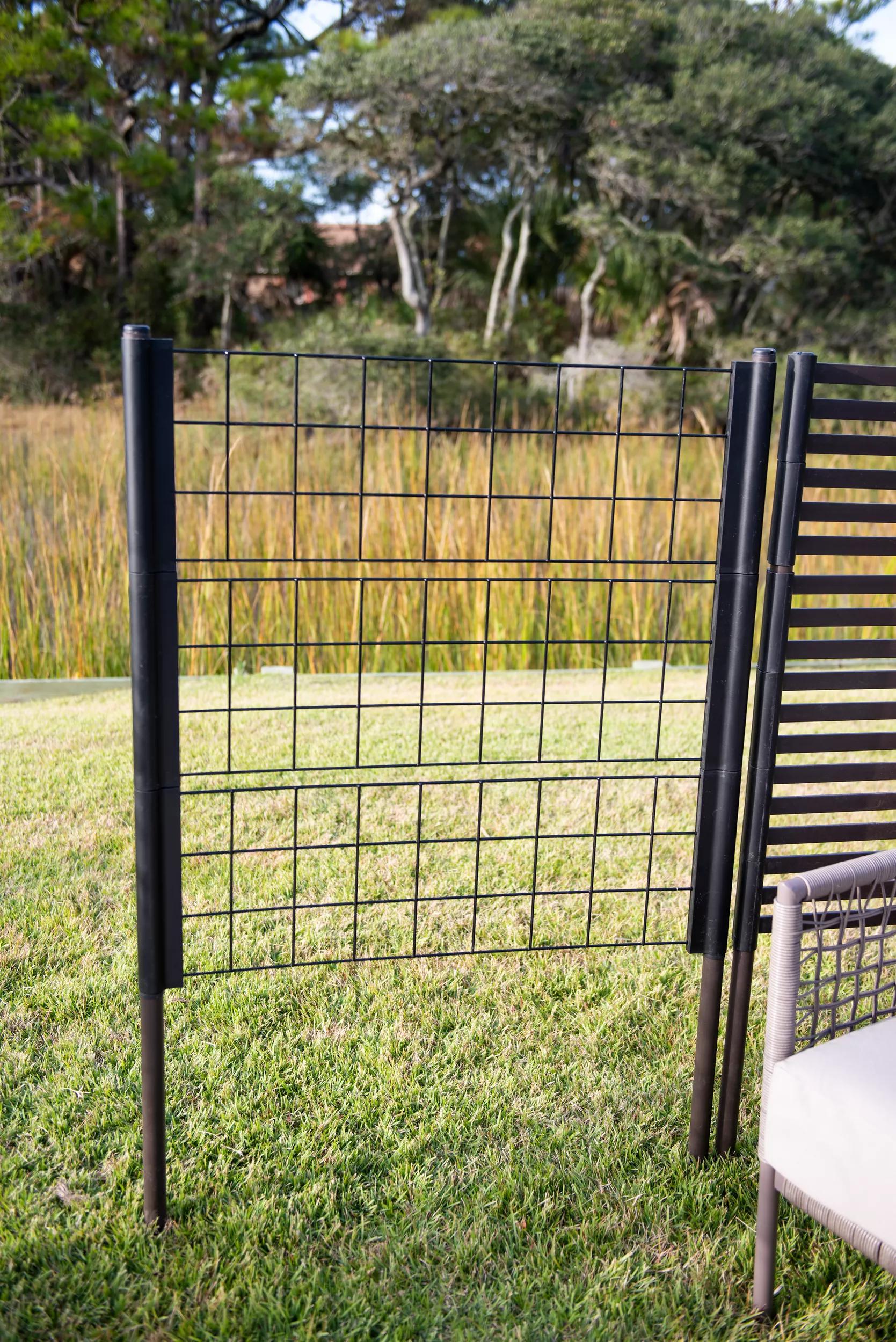 privacy trellis above 6 foot fence for plants Randolph Freestanding Trellis