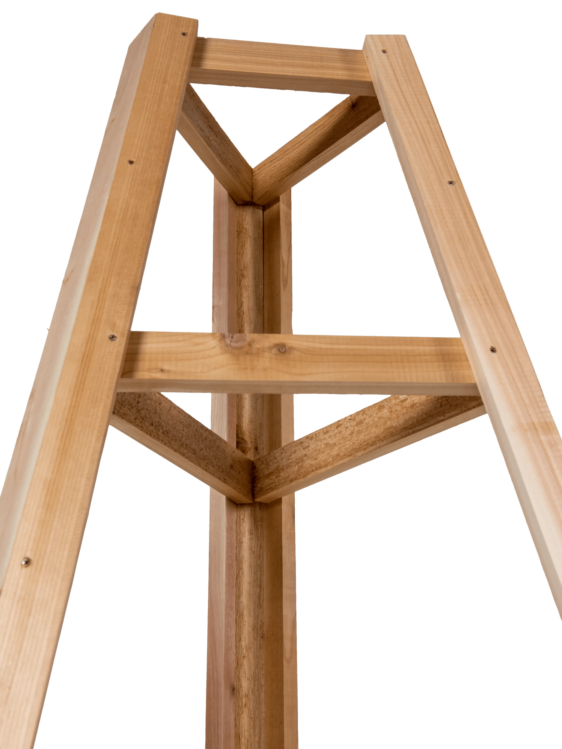 wooden obelisk trellis for sale Cedar Obelisk 8'
