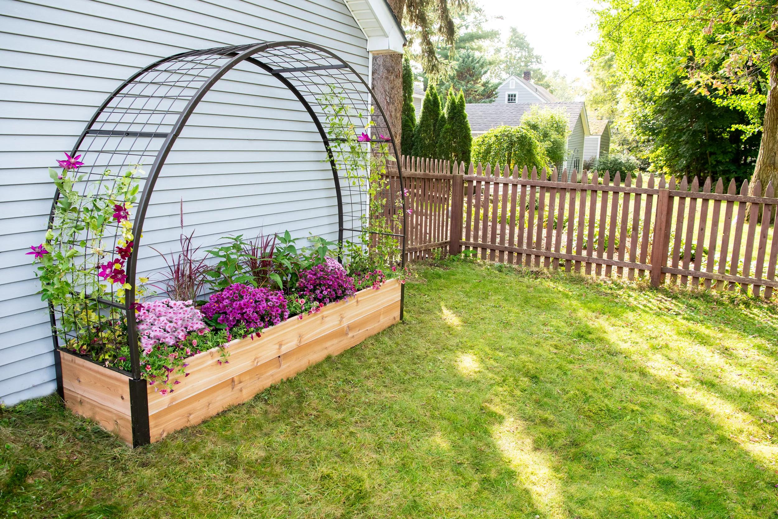wood trellis arch 12" Arch Extensions, Set of 2