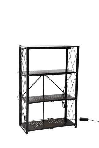 Folding 3 Tier Grow Shelf With Plant Lights