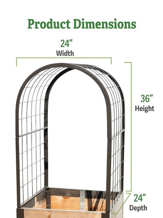 2x2 ARCH TRELLIS FOR PLANTER BOXES