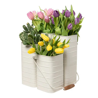 Cream Flower Caddy