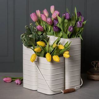 Cream Flower Caddy