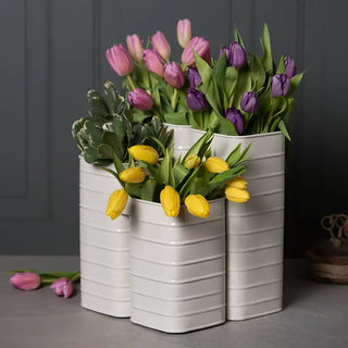 Cream Flower Caddy