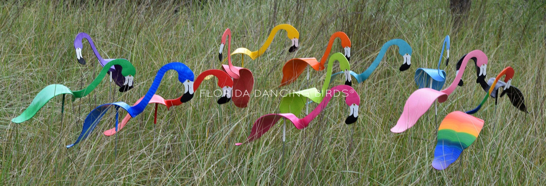 Florida Dancing Birds® Flock of Flamingos - Buy 3 or more and get 15% off
