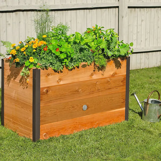 Elevated Cedar Raised Bed, 2' x 4'