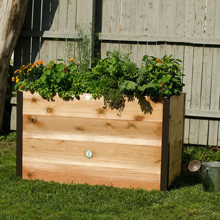 Elevated Cedar Raised Bed, 2' x 4'