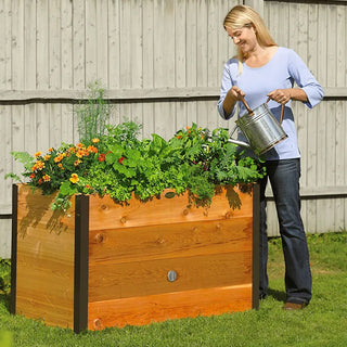 Elevated Cedar Raised Bed, 2' x 4'