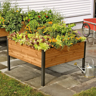 Elevated Cedar Planter Box, 4' x 4'