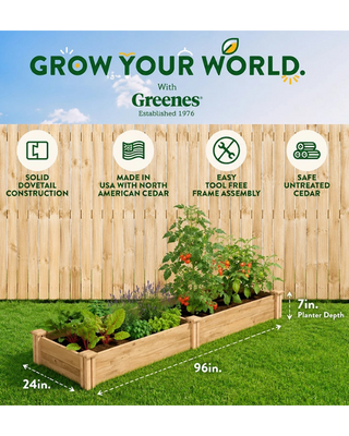 2' Cedar Raised Bed Garden Beds