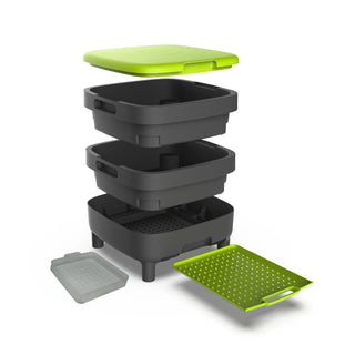 Maze Worm Farm Composter Trays with Wood Legs