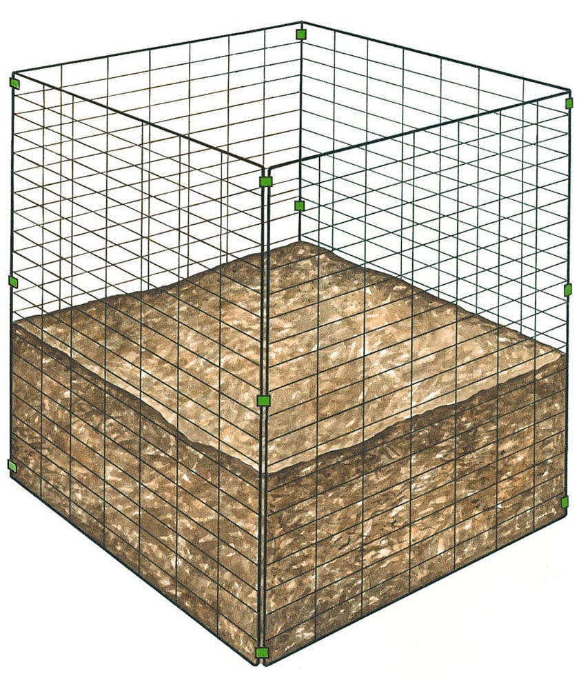 Wire bin for compost