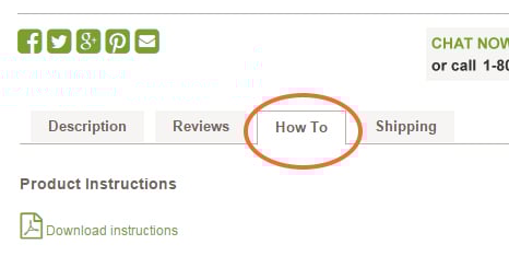 Instructions are found by clicking the How-To tab