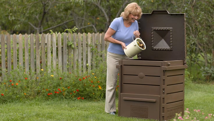 Compost Jar Pottery Large Compost Bin, 4,5L Compost Crock With Charcoal  Filter, Compost Bin, Ceramic, Stoneware, Handmade, Wheel Thrown 