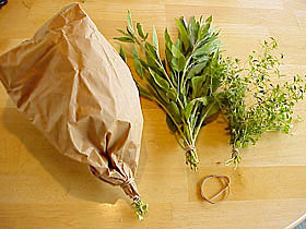 Herbs for drying