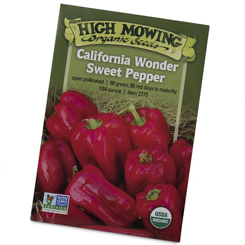 Packet of pepper seeds