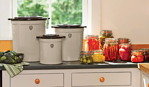 Crocks for pickling and fermenting