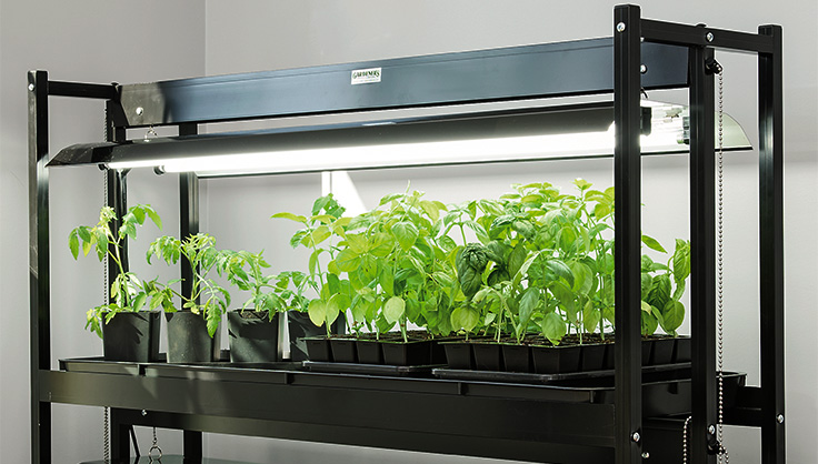 2-Pack iPower Full Spectrum 4 Ft LED Grow Light Stand for Indoor Seeding Plant 