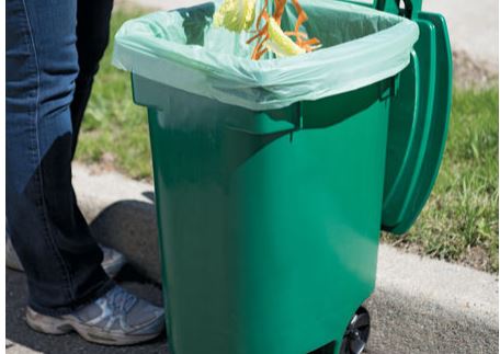 Large Painted Stainless Steel Compost Pail