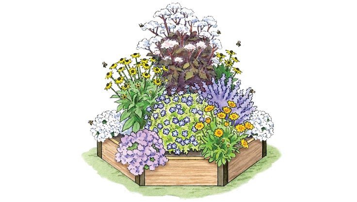 bee pollinator garden