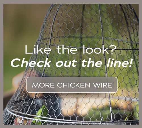 Gardener's Supply Company Sturdy Chicken Wire Cloche Plant