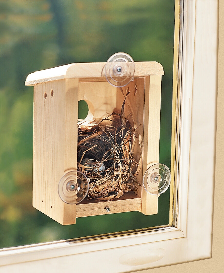Bird House Window Birdhouse With Suction Cups Outdoor DIY Bird Nest Bird M6E6 