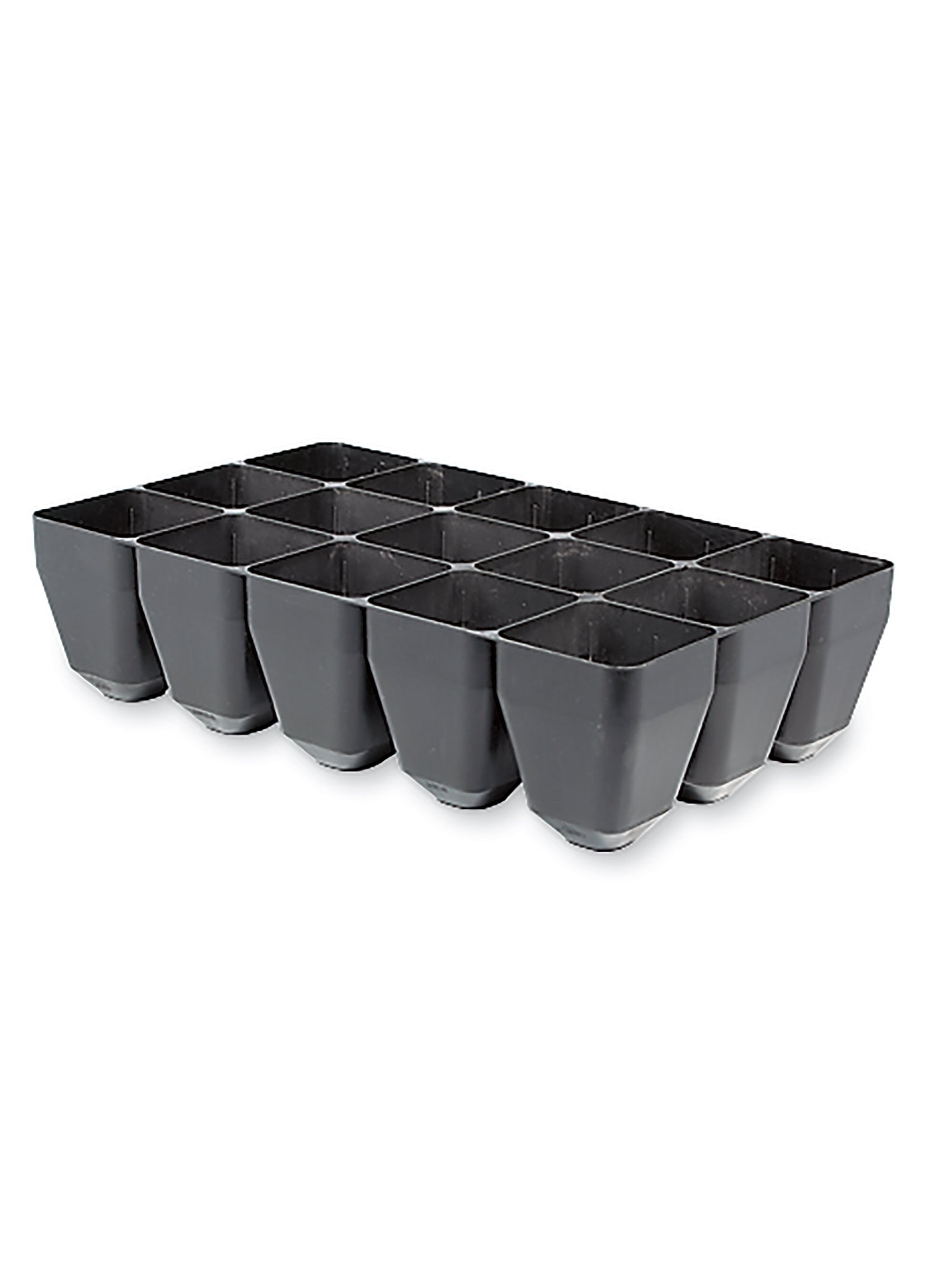 30 Used Black Plastic Seedling Punnets