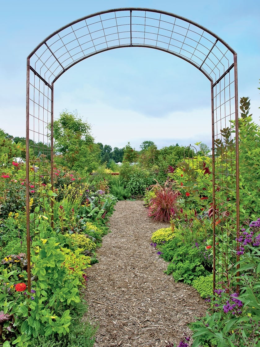 Wood Garden Arbor Rose Arch Trellis Pergola With Planters Waterproof Lattice 
