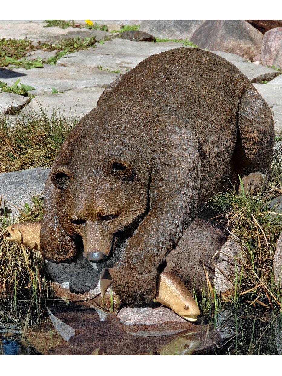 Catch Of The Day Bear Statue