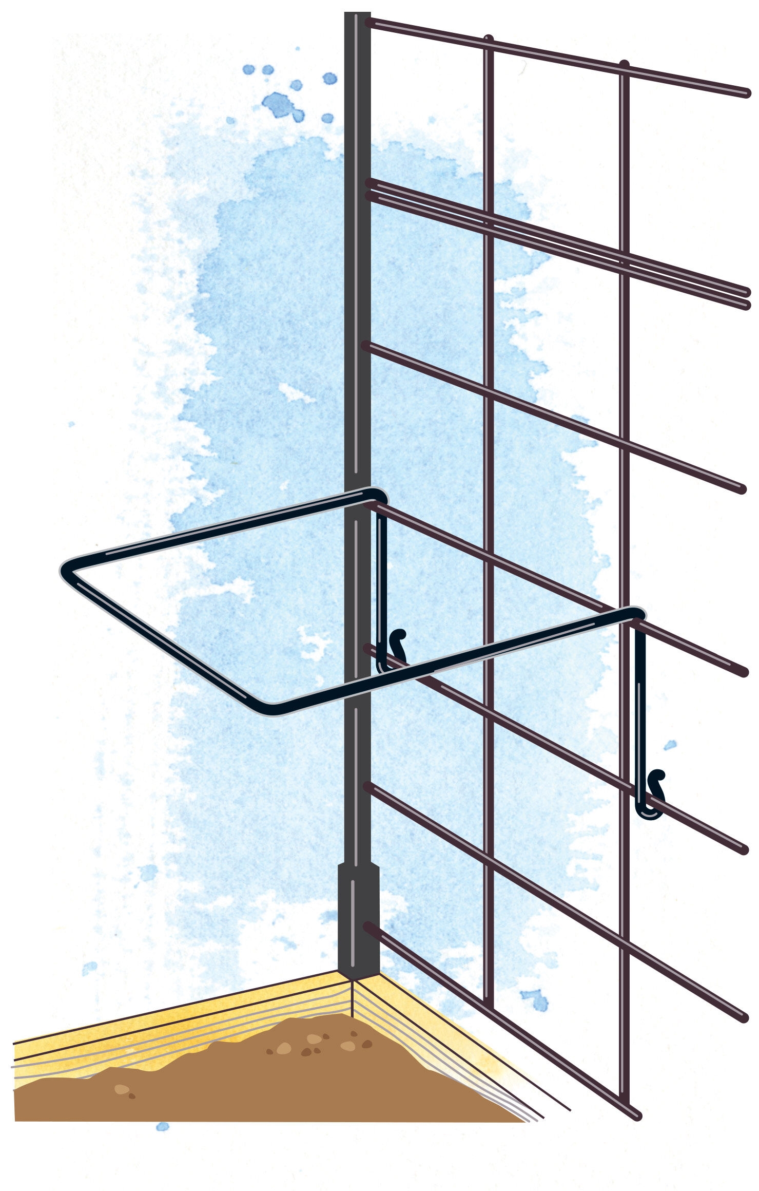 Support Rings for Pivoting Trellis, Set of 5