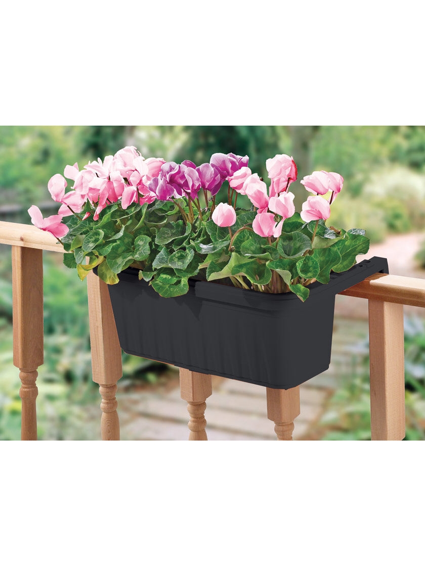 Adjustable Self-Watering Railing Planter, 24" 