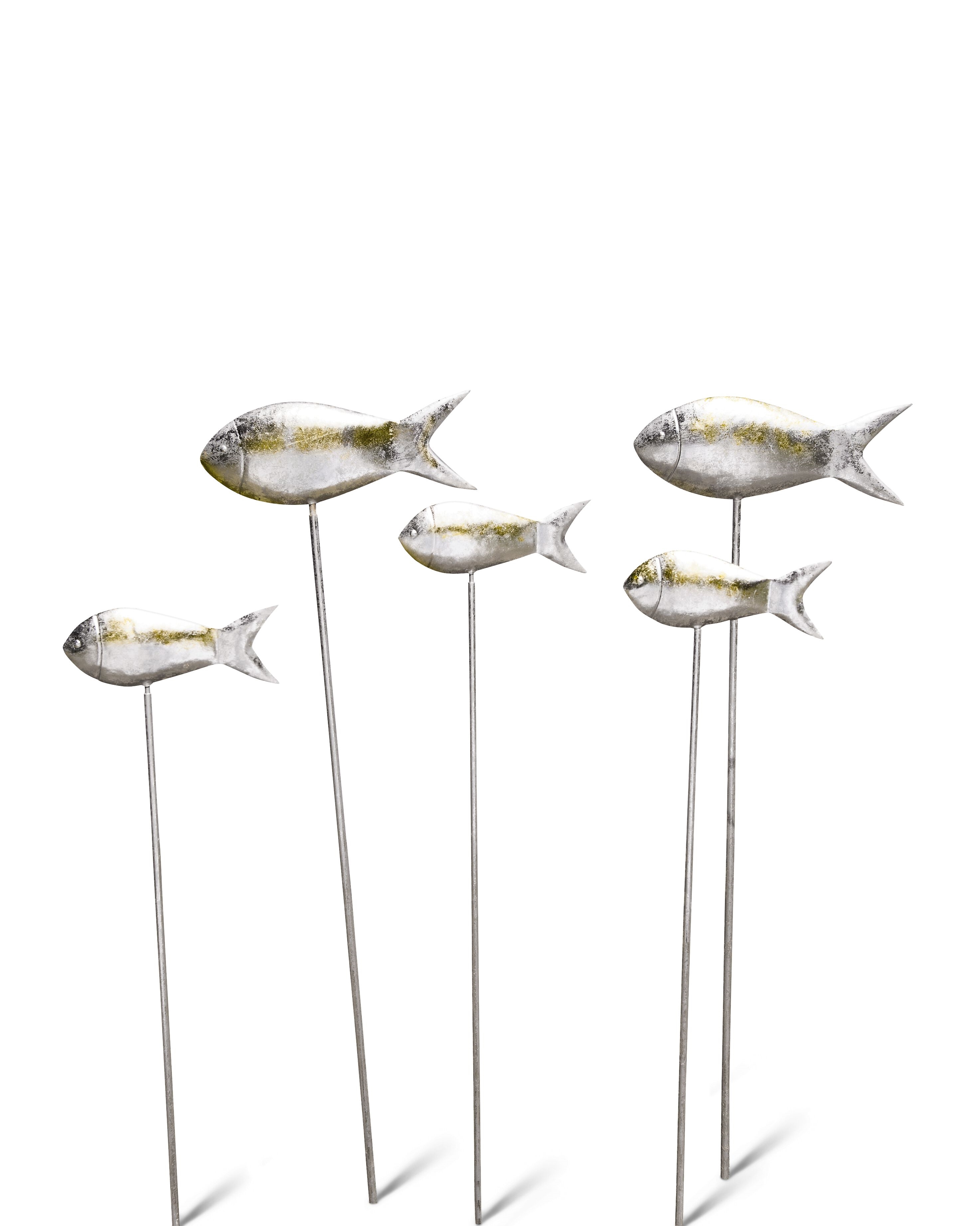 Trout Salmon Garden DecorSet of 4 Fish7.5" Long Fish Garden Stakes Trout Salmon Garden DecorSet of 4 Fish7.5" Long Fish Garden Stakes