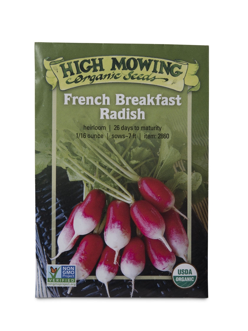 French Breakfast Radish Organic Seeds